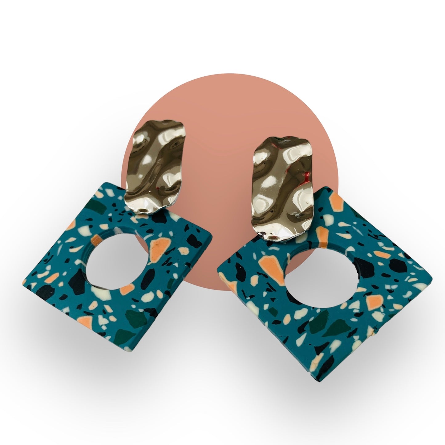 Retro Queen - Acrylic Clay Statement Earrings