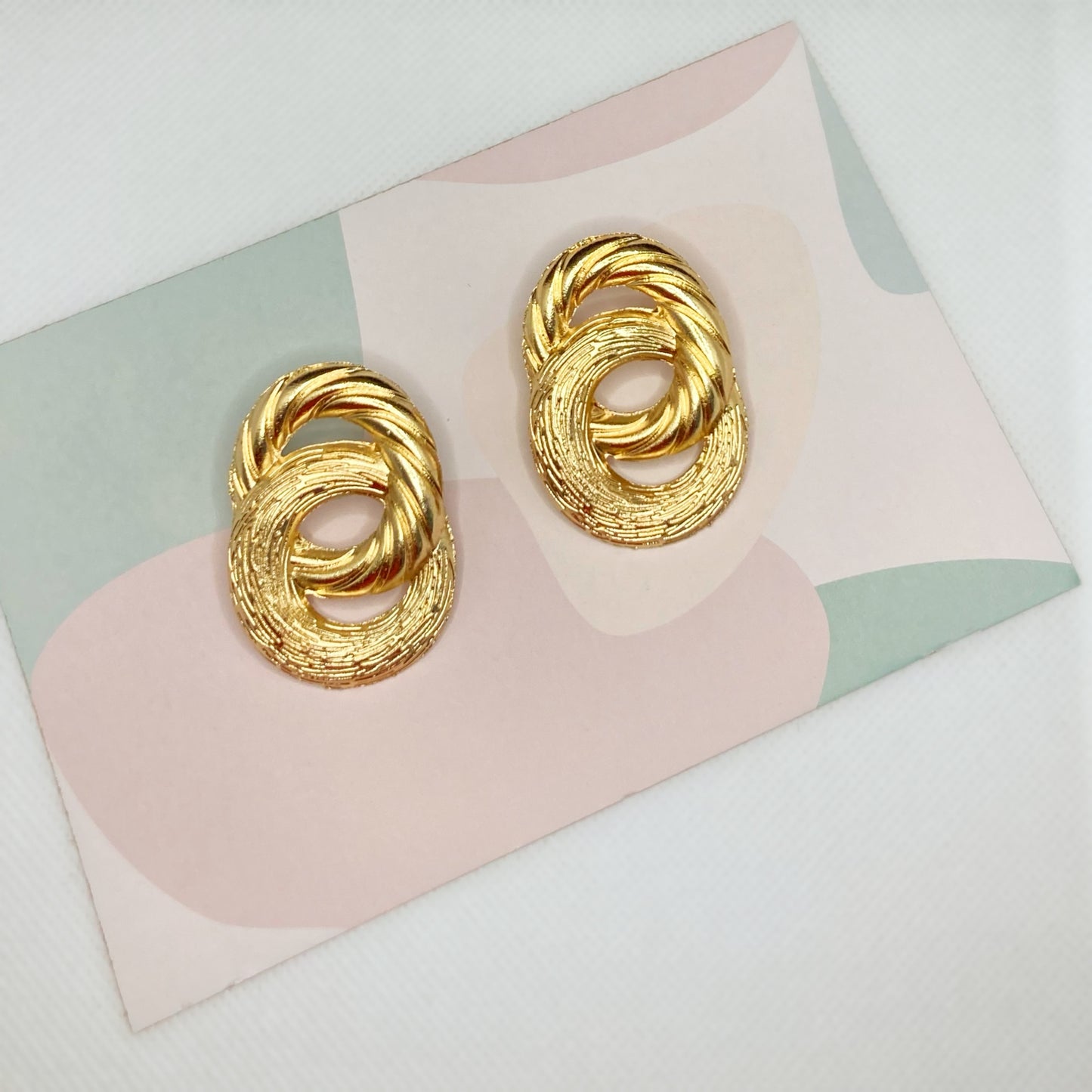 Classic Gold Infinity Statement Earrings